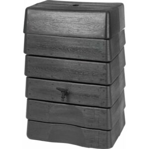 Kunststof muurregenton 168 liter antraciet