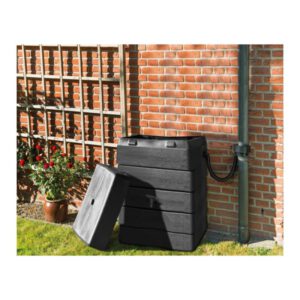 Kunststof muurregenton 168 liter antraciet