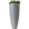 Garantia regenton met bloembak 300 liter grijs