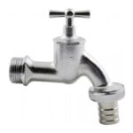 Tapkraan chroom voor regenton