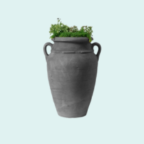 Regenton met plantenbak